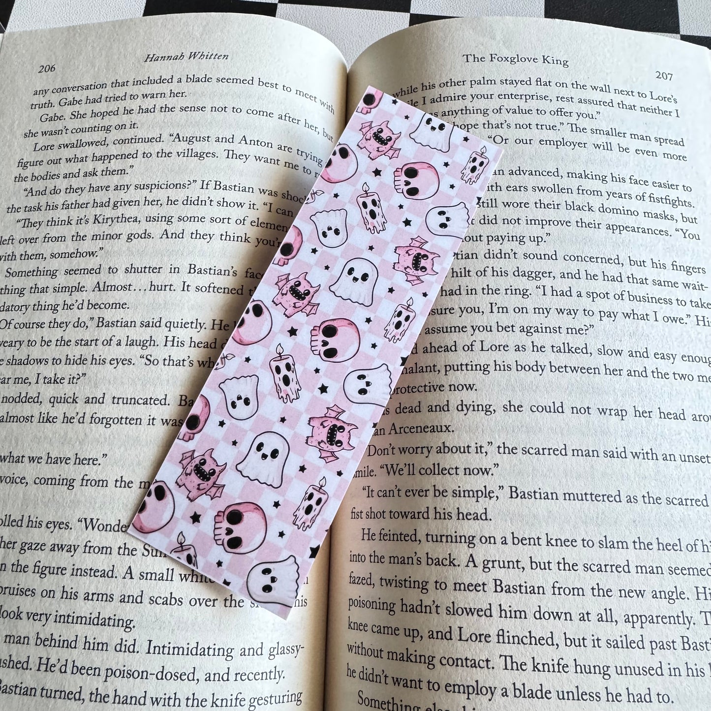 Spooky Little Reader Bookmarks | Laminated Pastel Goth Bookmark | Cute Spooky Book Lover Gift | 2 x 6