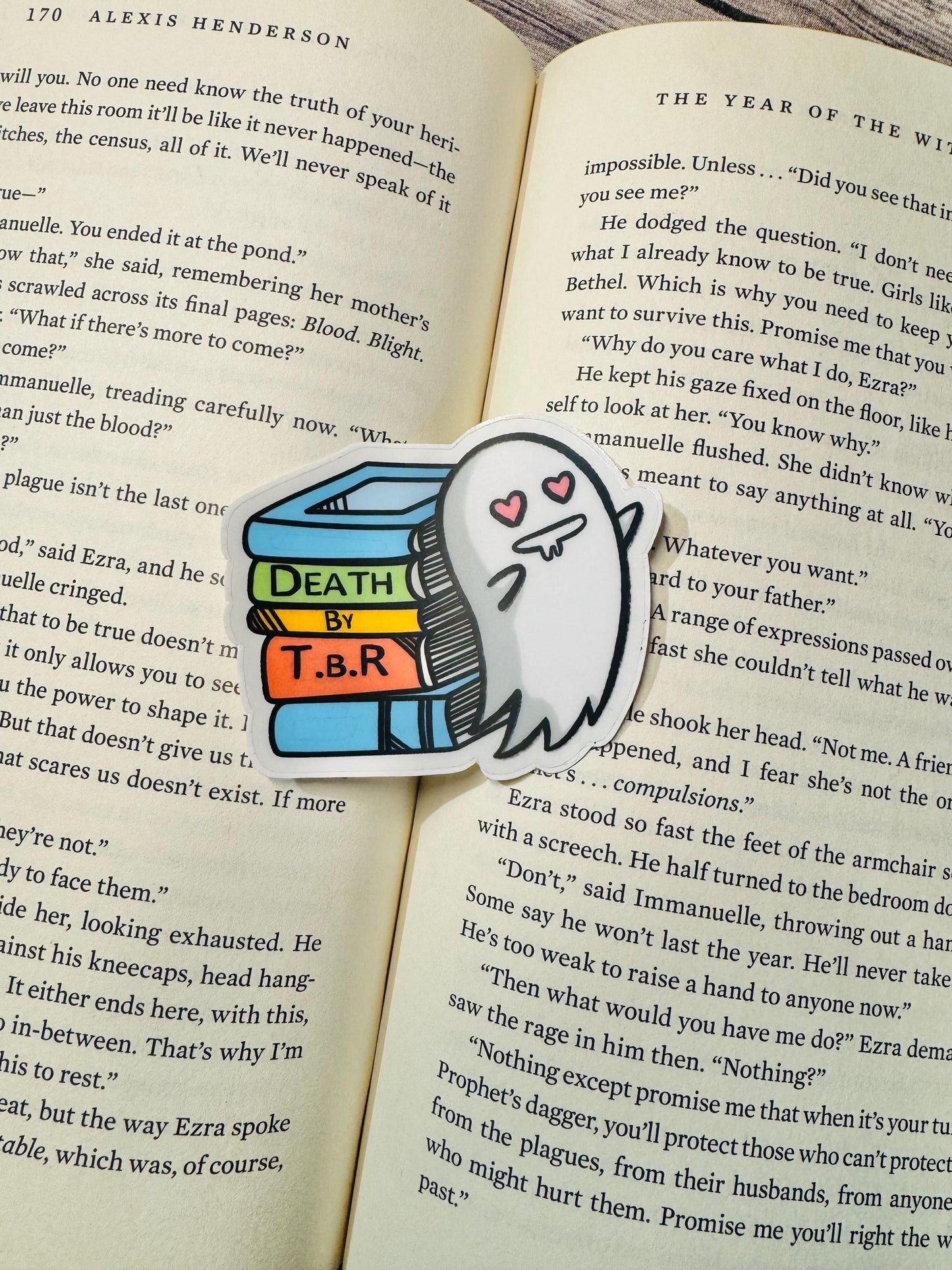 Death by TBR - Ghost Inspired - Vinyl Sticker