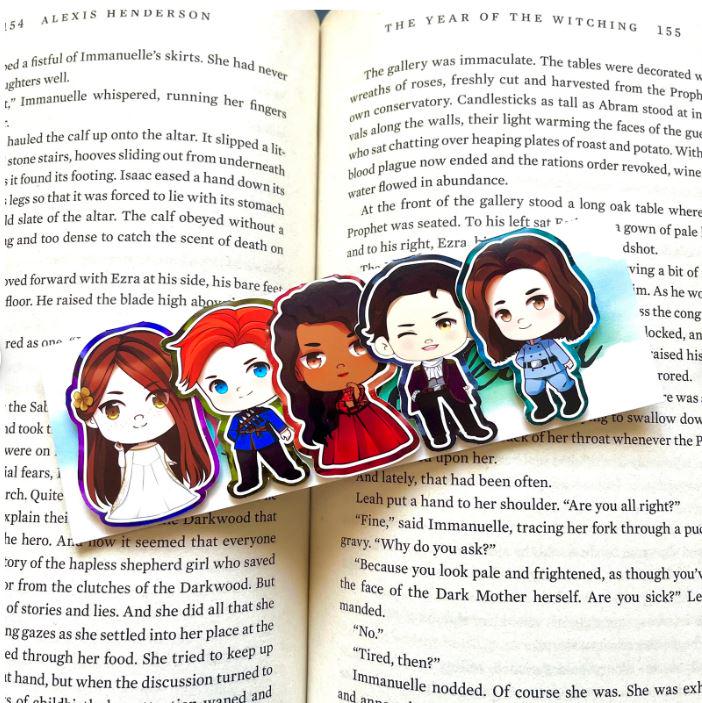 Chibi Character Magnetic Bookmark Sets – Book Lover Stationery