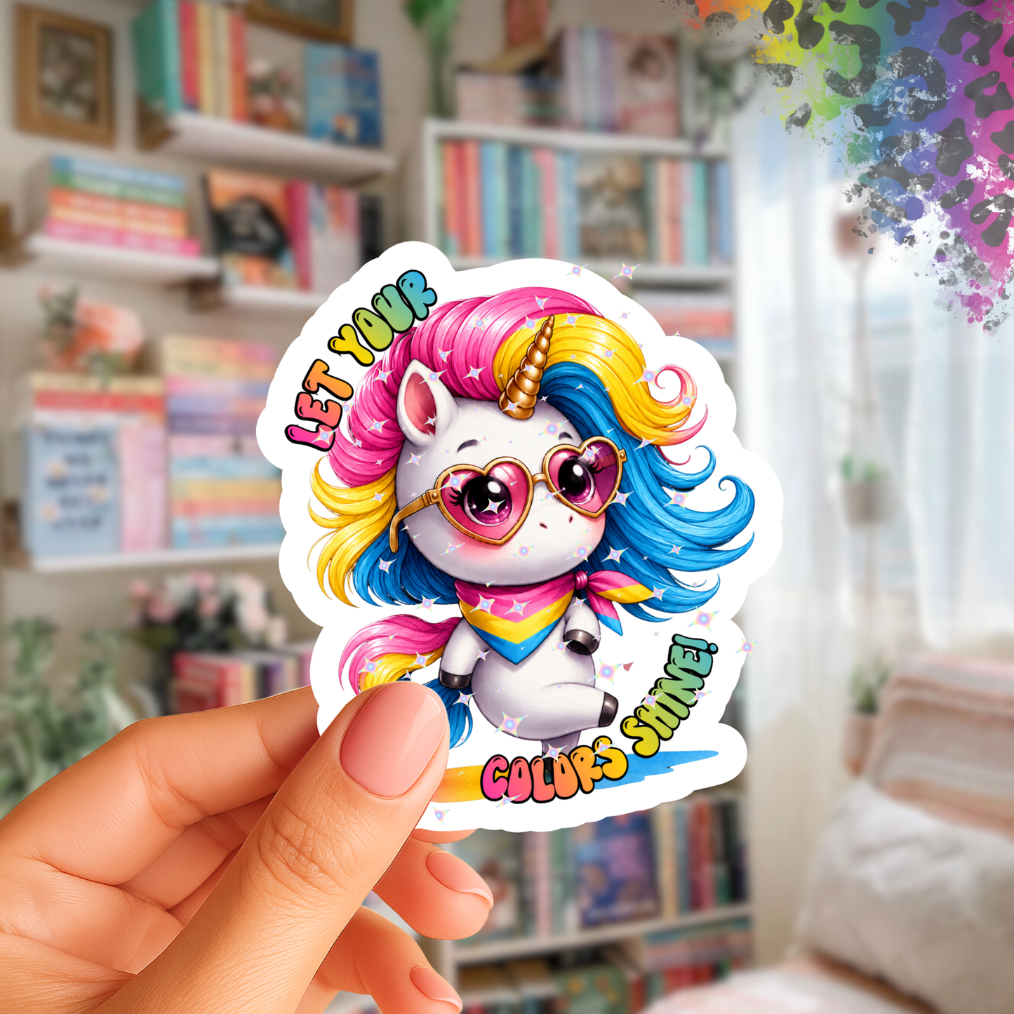 Let Your Colors Shine – Iridescent Pride Sticker