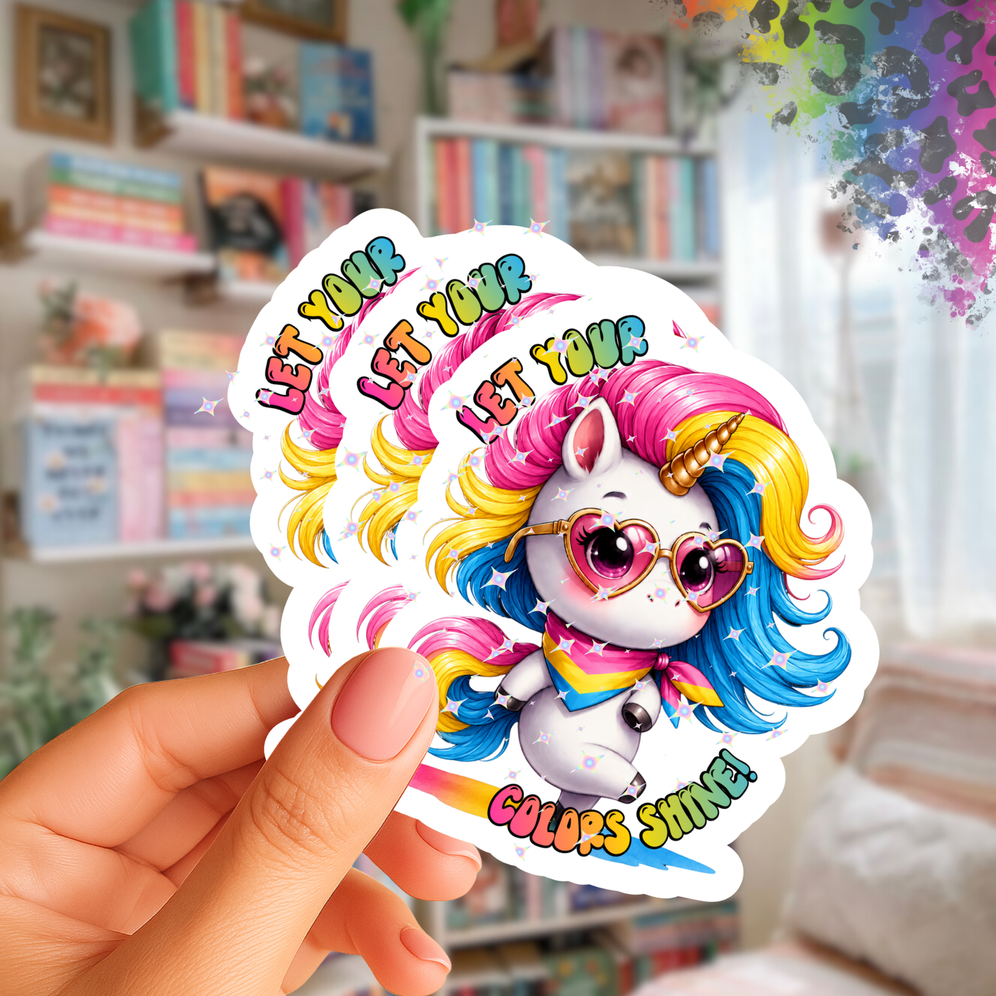 Let Your Colors Shine – Iridescent Pride Sticker