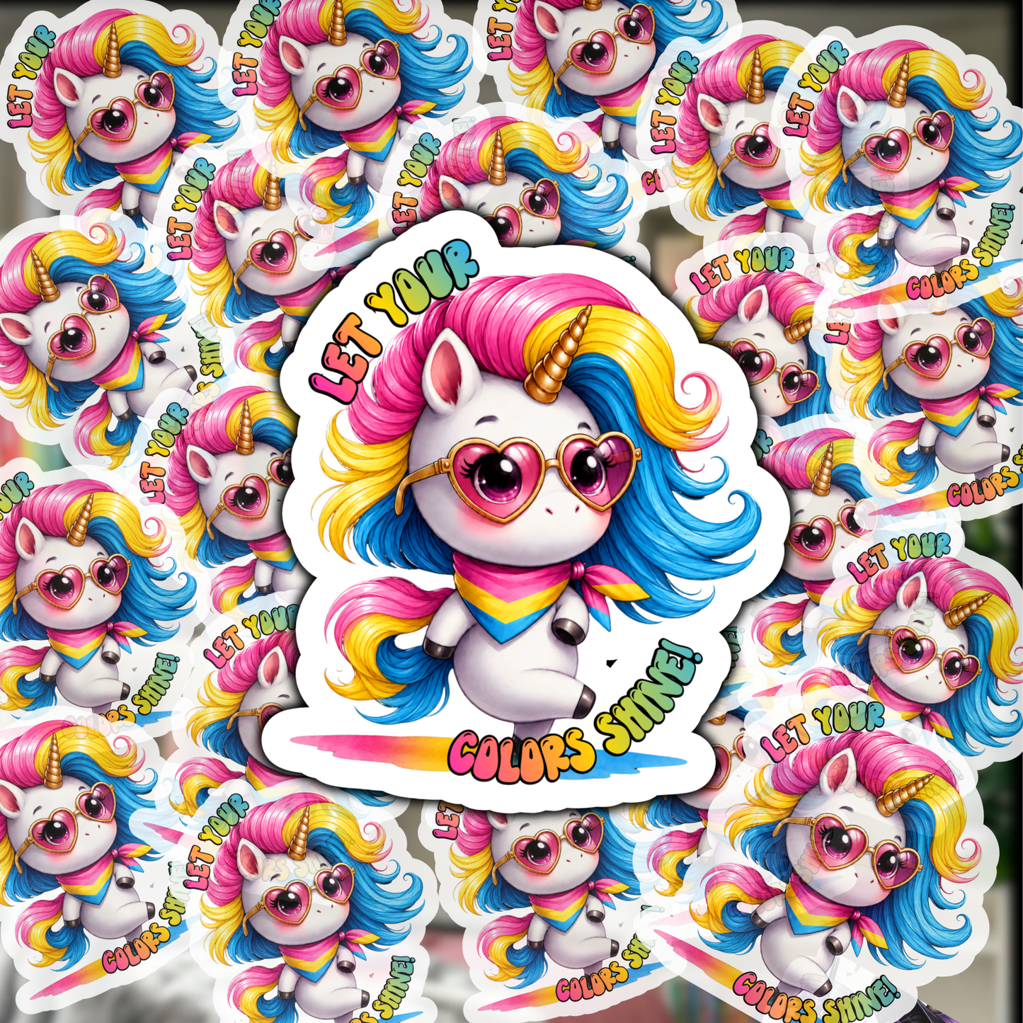 Let Your Colors Shine – Iridescent Pride Sticker