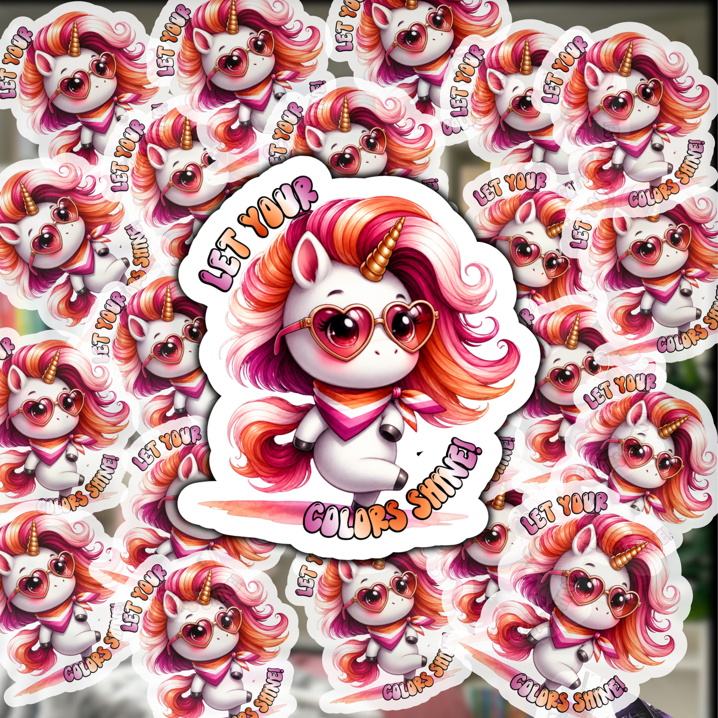 Let Your Colors Shine – Iridescent Pride Sticker
