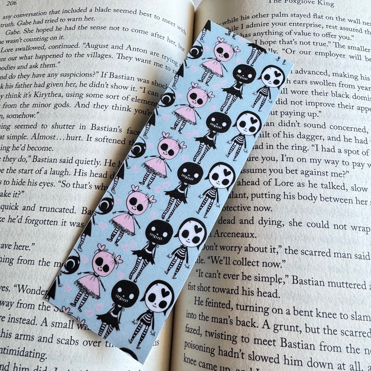 Spooky Little Reader Bookmarks | Laminated Pastel Goth Bookmark | Cute Spooky Book Lover Gift | 2 x 6