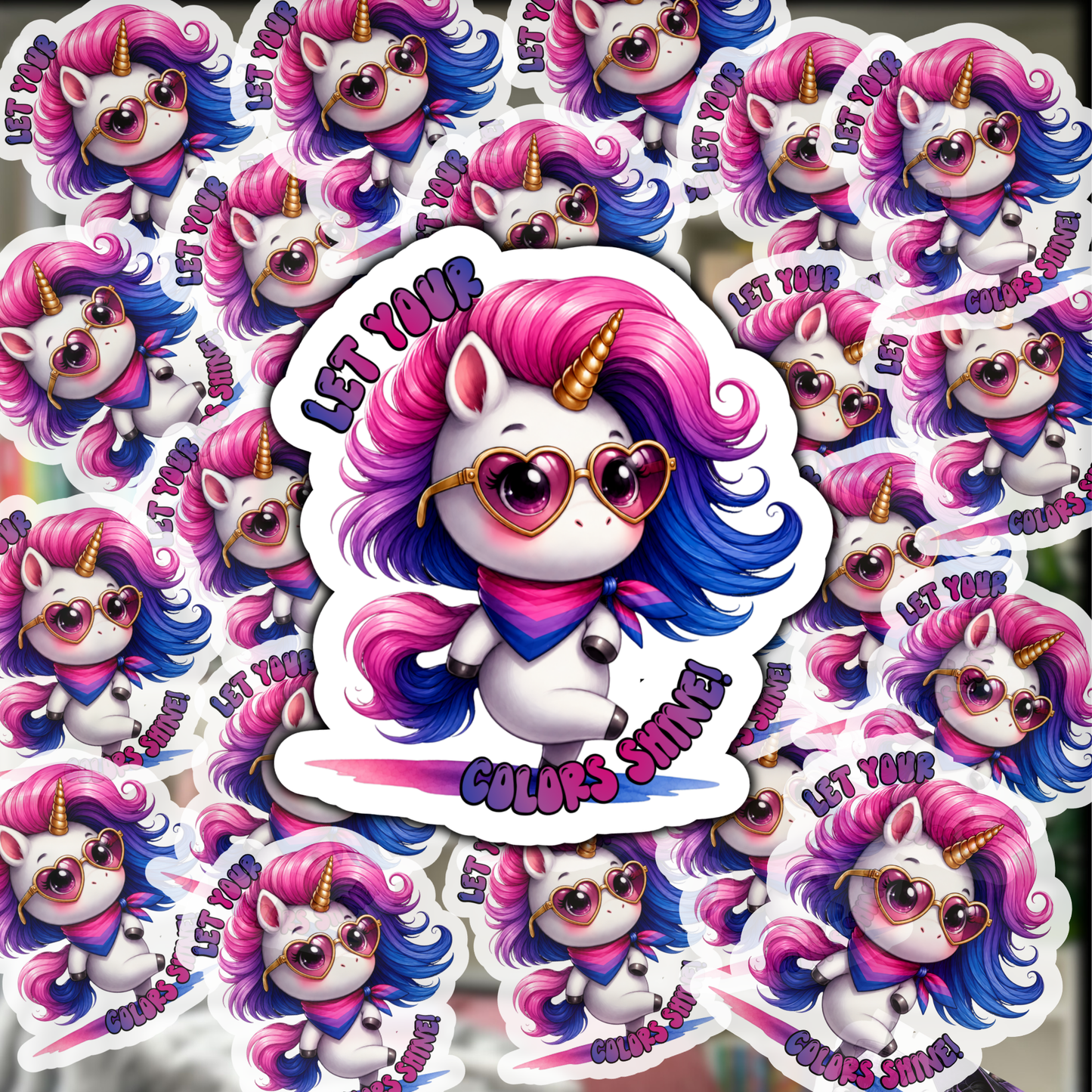 Let Your Colors Shine – Iridescent Pride Sticker