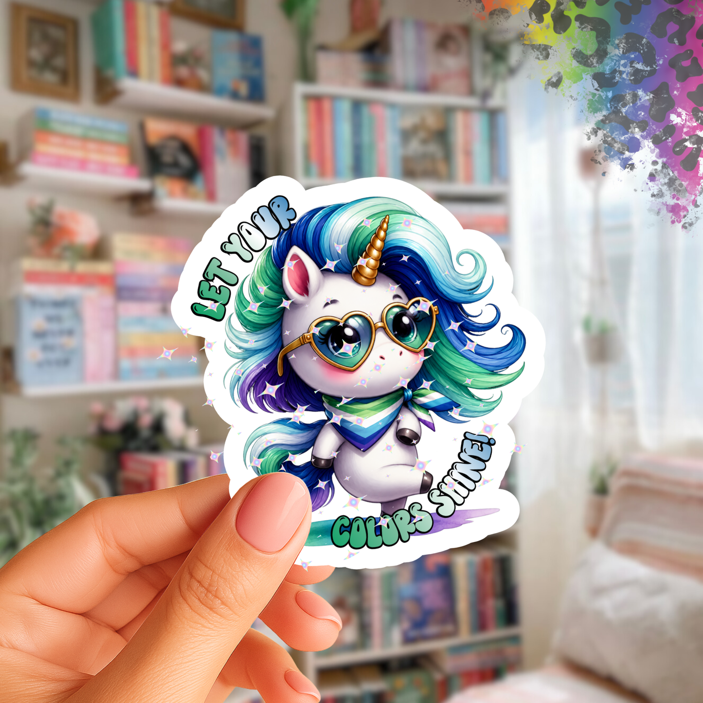 Let Your Colors Shine – Iridescent Pride Sticker