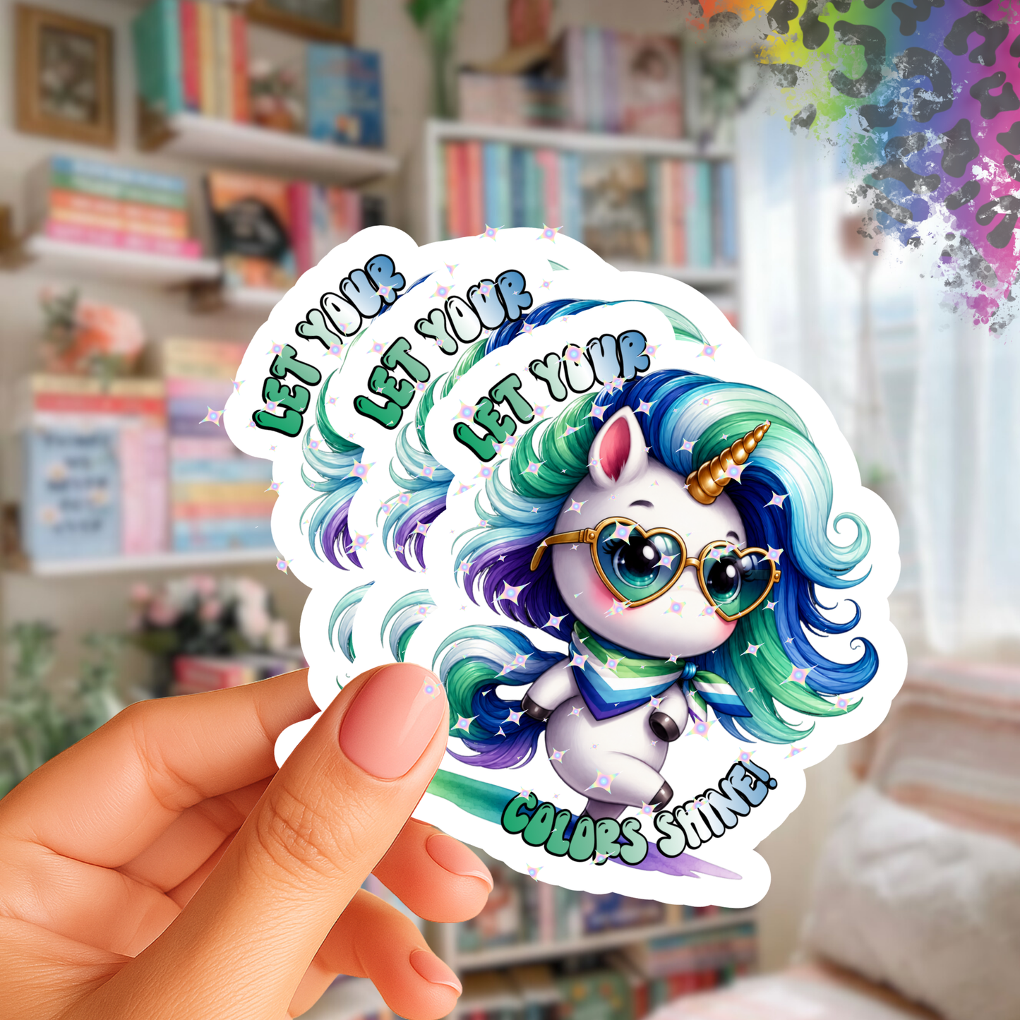 Let Your Colors Shine – Iridescent Pride Sticker