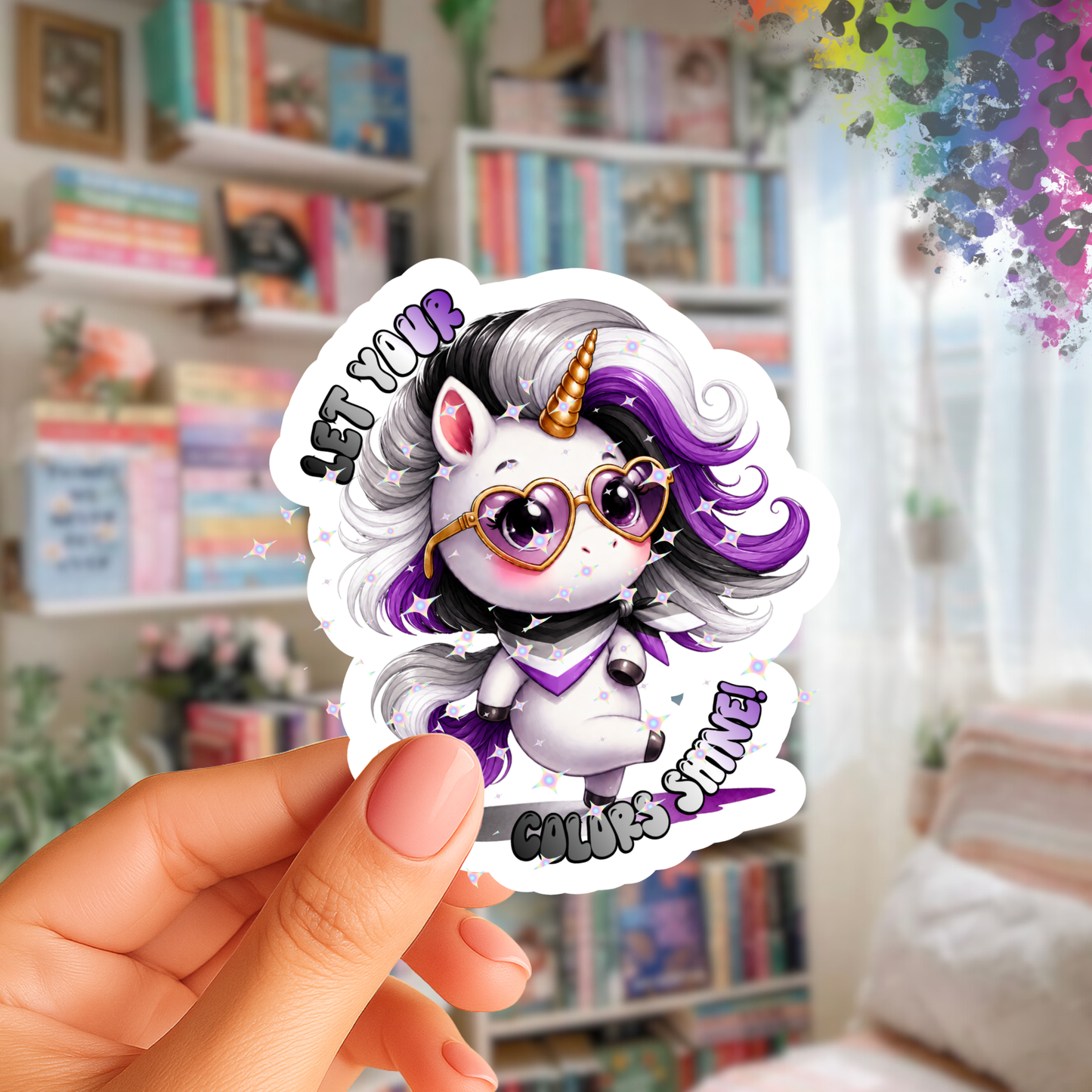 Let Your Colors Shine – Iridescent Pride Sticker