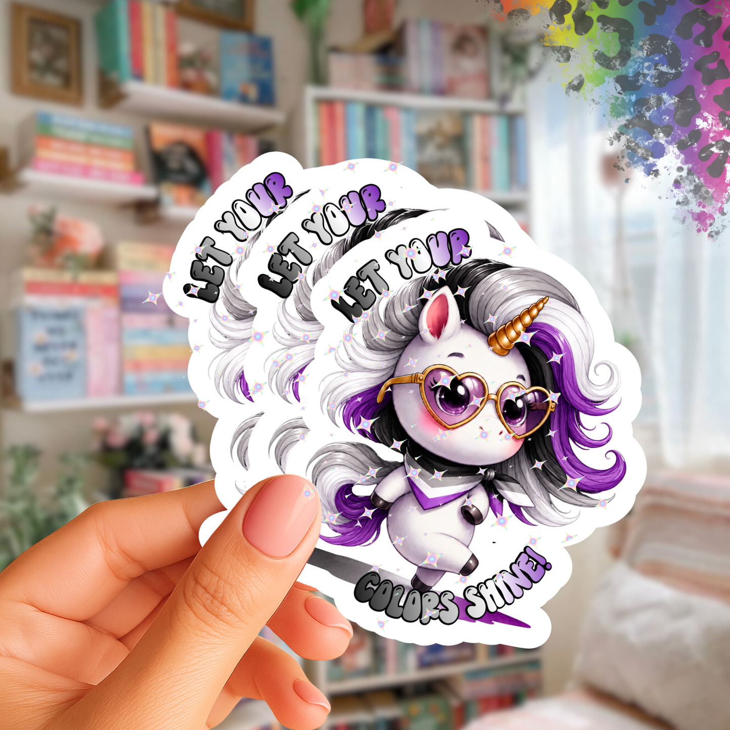 Let Your Colors Shine – Iridescent Pride Sticker