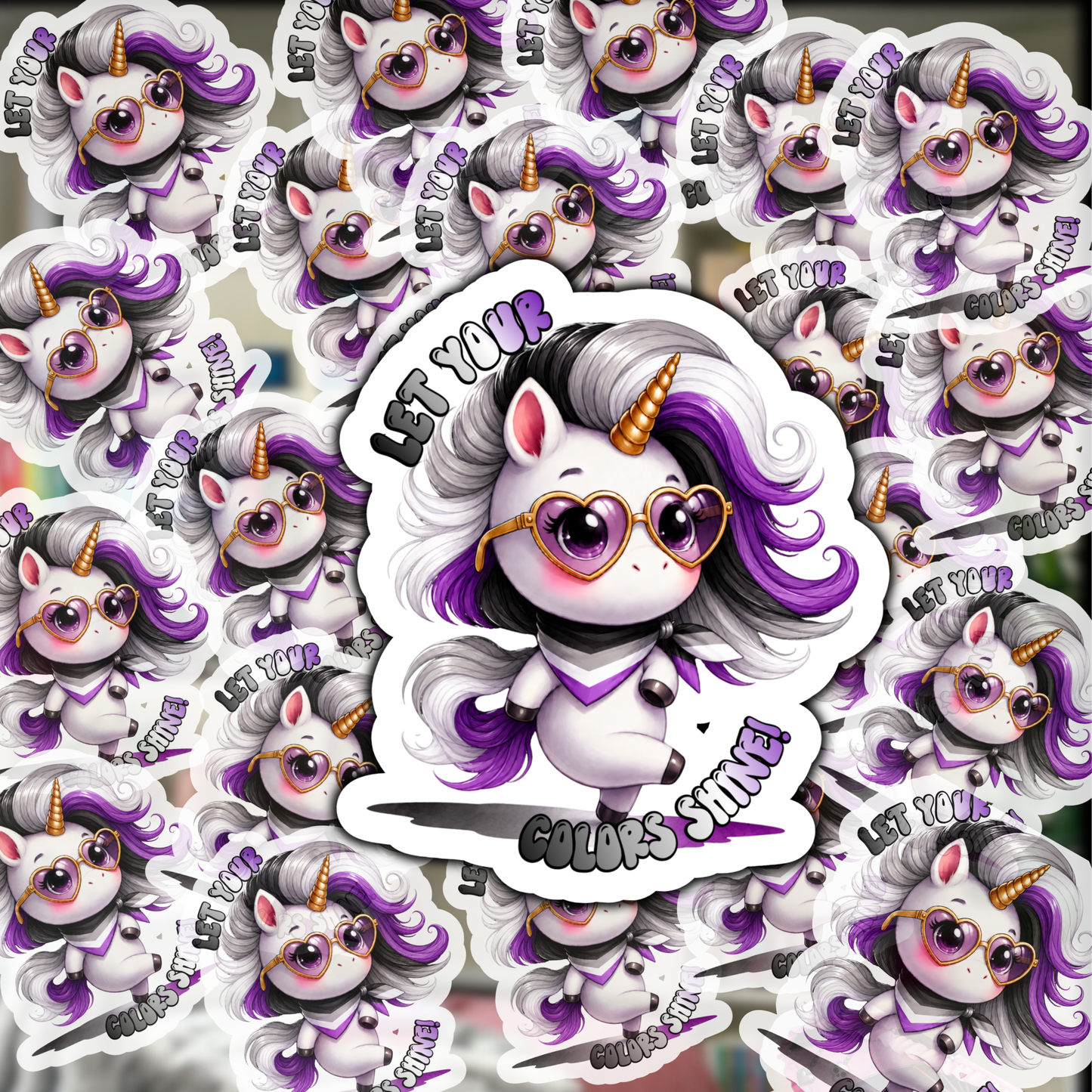 Let Your Colors Shine – Iridescent Pride Sticker