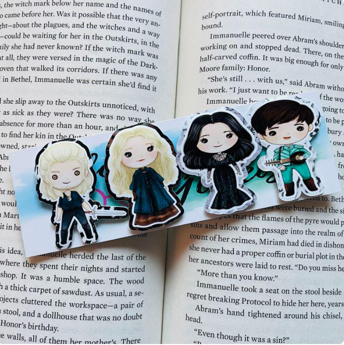 Chibi Character Magnetic Bookmark Sets – Book Lover Stationery