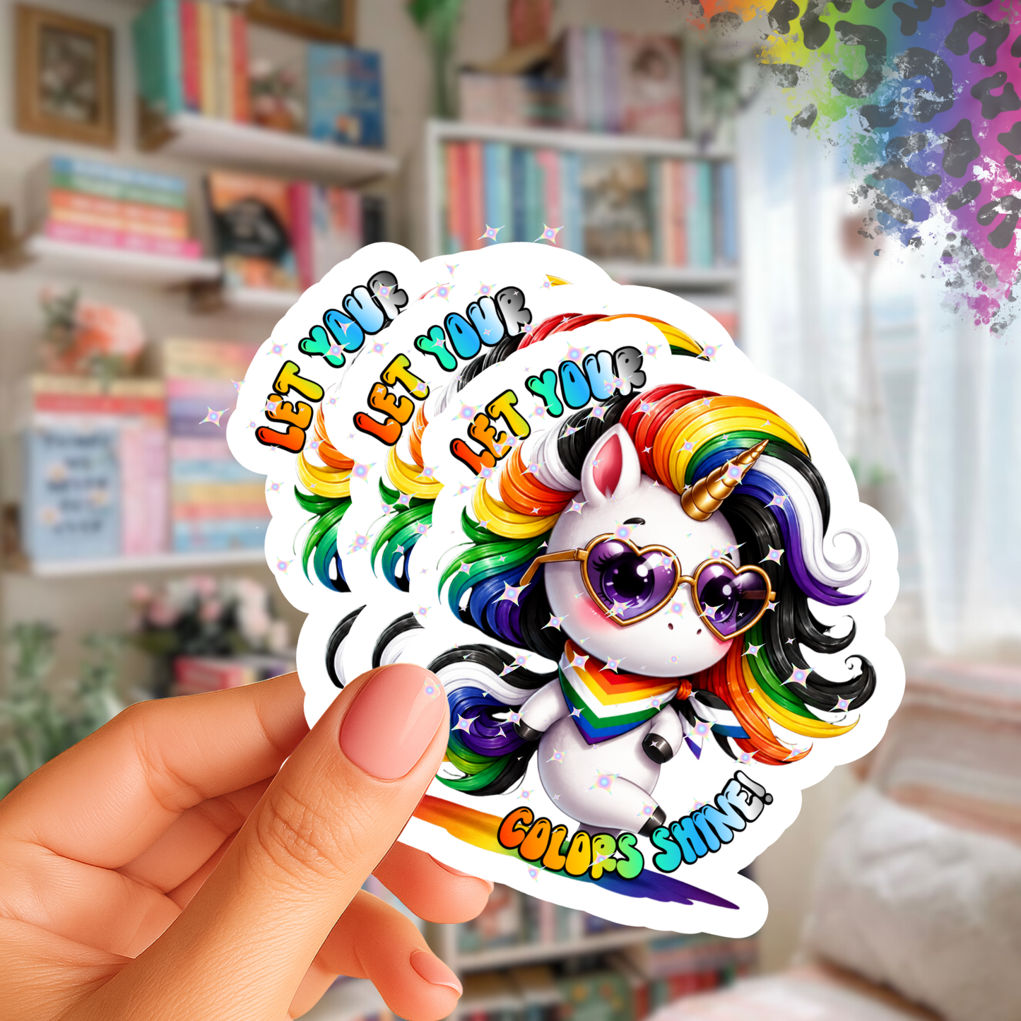 Let Your Colors Shine – Iridescent Pride Sticker