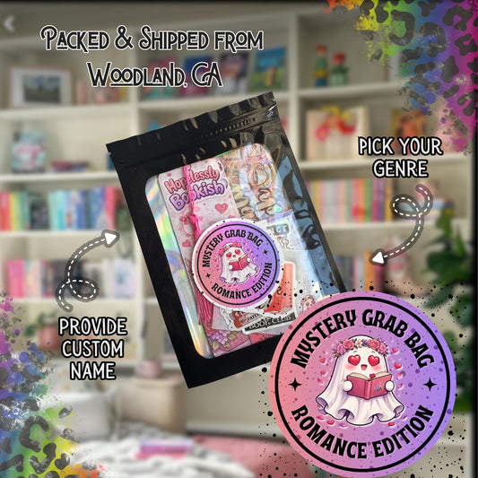 Romance Grab Bag, Bookish Gift Set, Cute Bookmarks & Stickers, Love Themed Reader Bundle, Romantic Aesthetic Book Lover Gift