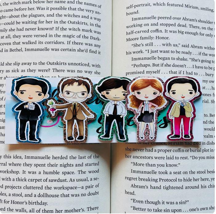 Chibi Character Magnetic Bookmark Sets – Book Lover Stationery