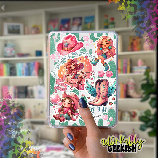 Cowgirl Romance Kindle Inserts – Laminated Bookish Accessory for Paperwhite (Digital Download)