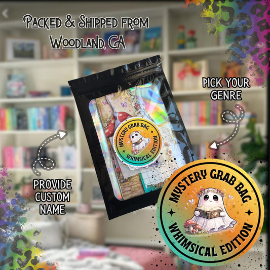 Whimsical Reader Grab Bag, Bookish Gift Set, Cottagecore Bookmarks & Stickers, Soft Magic Book Lover Bundle, Cozy Fantasy Gift
