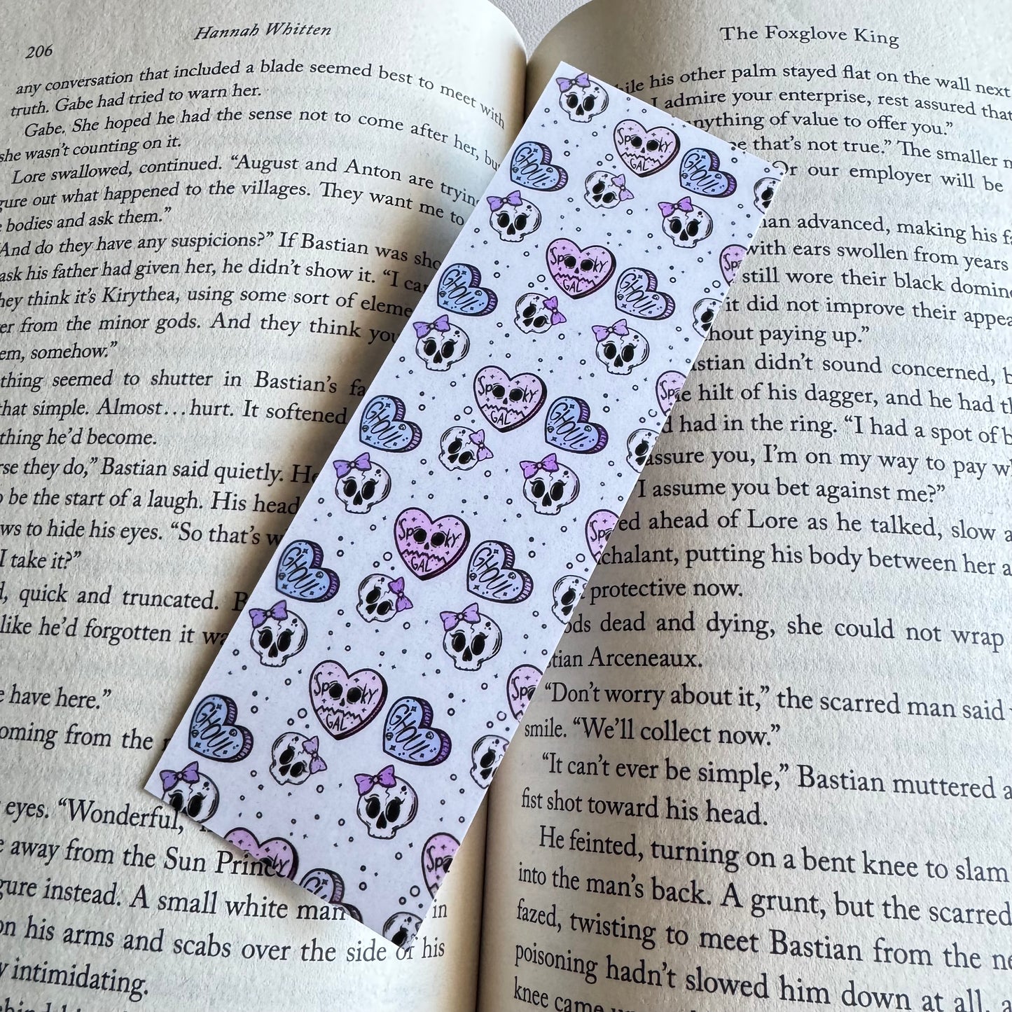 Spooky Little Reader Bookmarks | Laminated Pastel Goth Bookmark | Cute Spooky Book Lover Gift | 2 x 6