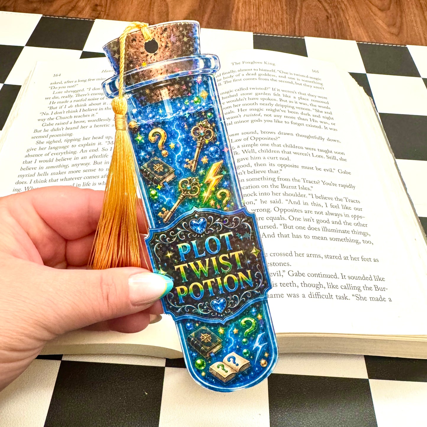 Reader Potion Silhouette Bookmarks