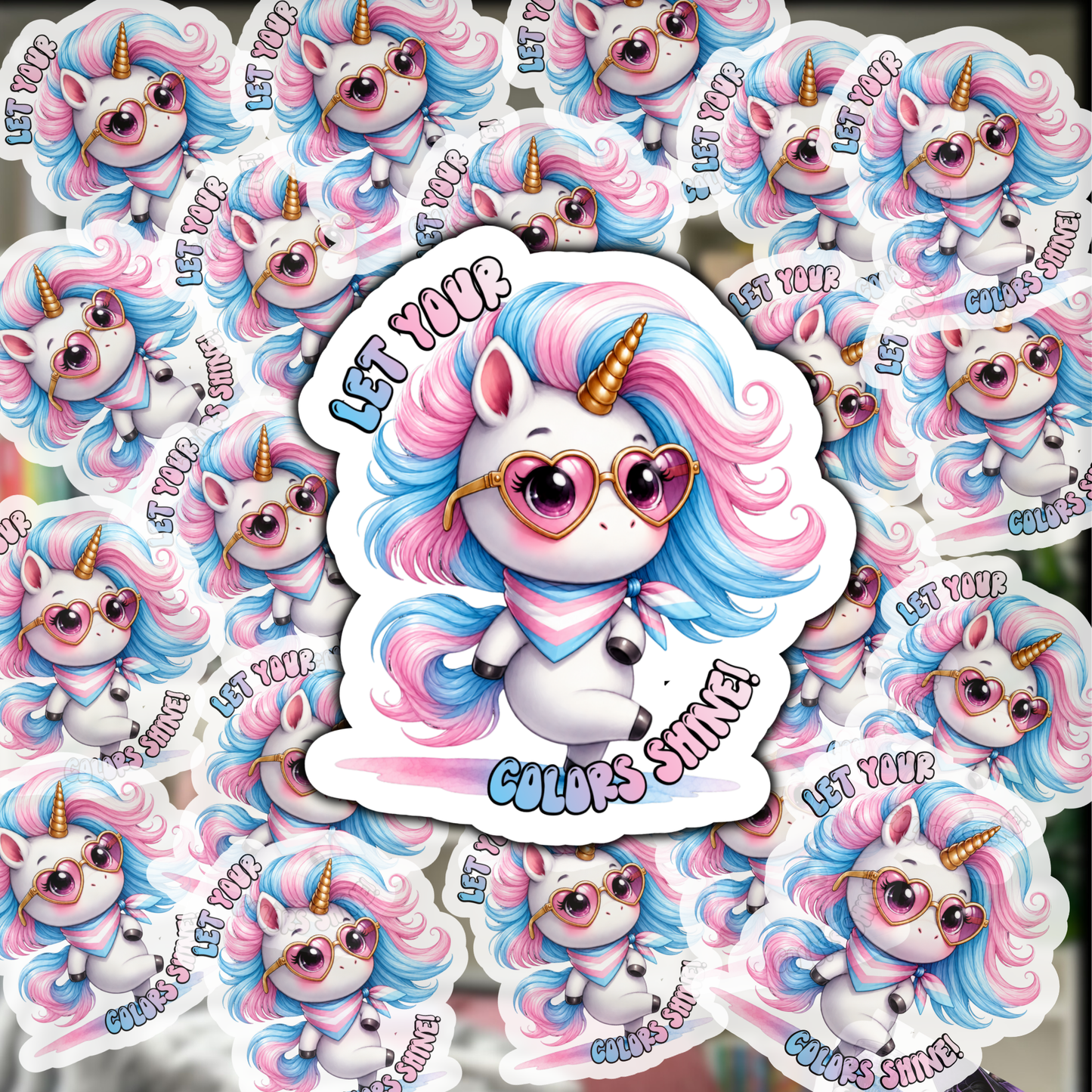 Let Your Colors Shine – Iridescent Pride Sticker