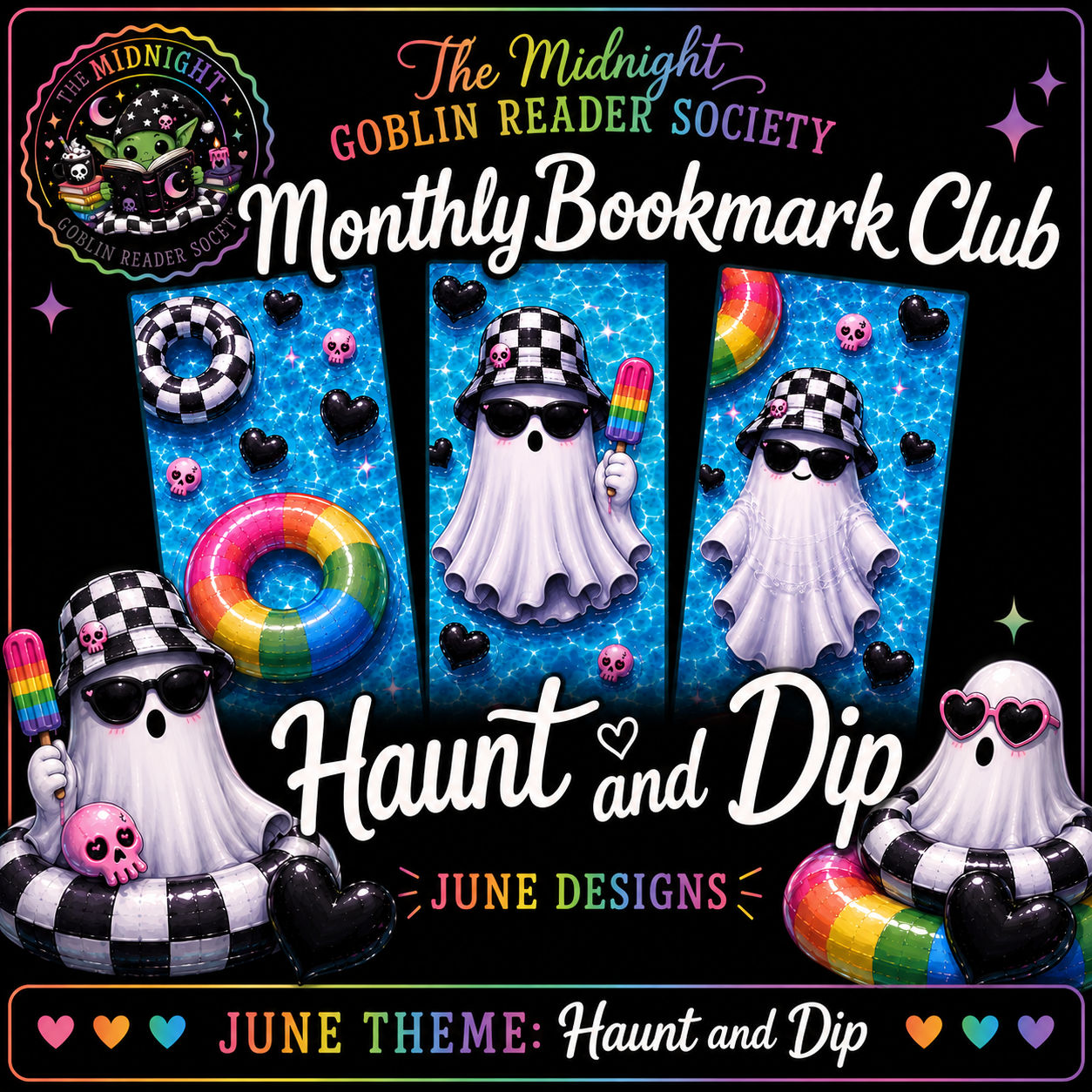 Midnight Goblin Reader Society – Monthly Bookmark Club (July)