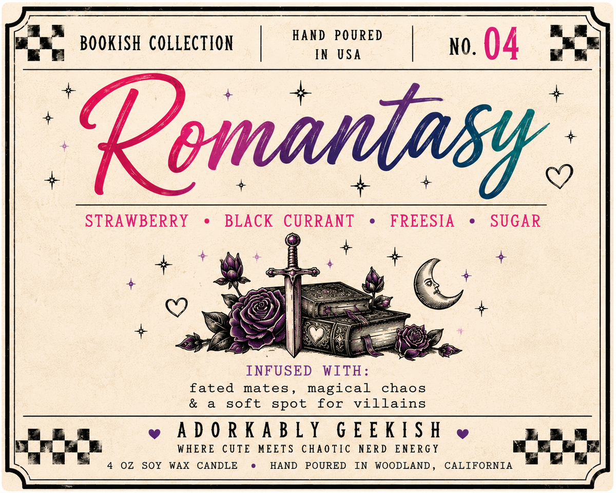 Bookish Collection Candles | Hand-Poured Soy + Beeswax Blend | 4 oz & 8 oz