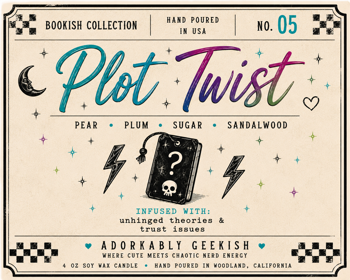 Bookish Collection Candles | Hand-Poured Soy + Beeswax Blend | 4 oz & 8 oz