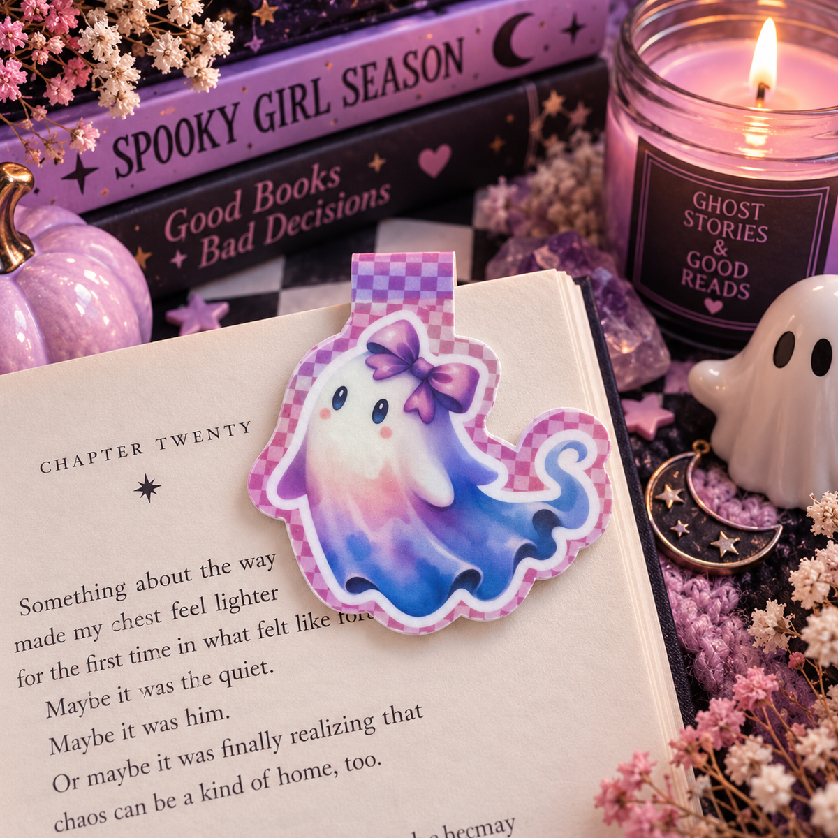 Spooky Pastel Season Bookmark Collection 🎃👻💜