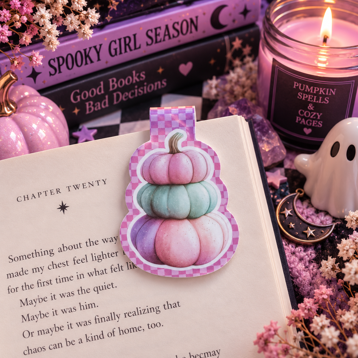 Spooky Pastel Season Bookmark Collection 🎃👻💜