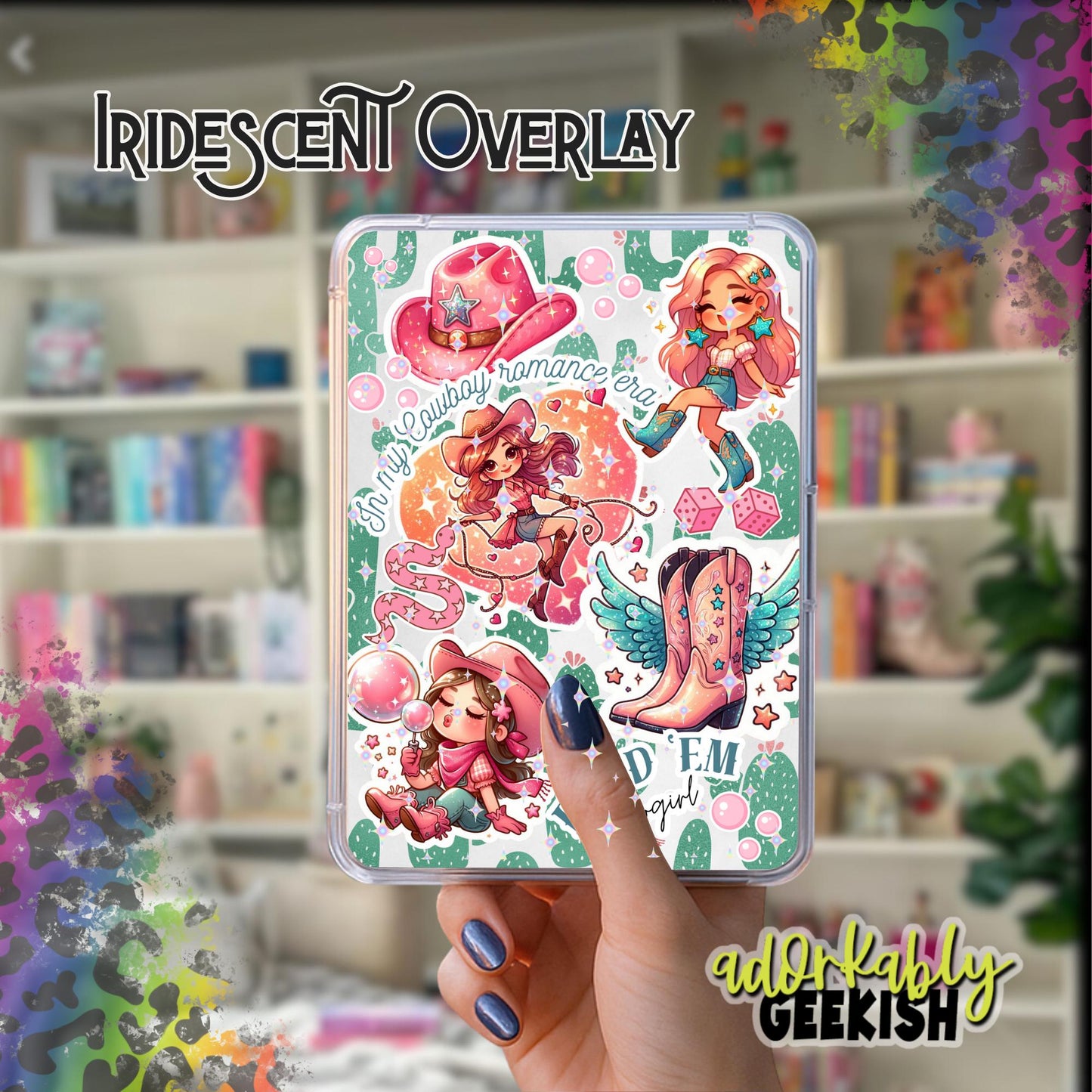 Cowgirl Romance Kindle Inserts – Laminated Bookish Accessory for Paperwhite (Digital Download)