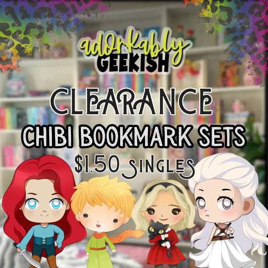 Chibi Character Magnetic Bookmarks – 1.50 Dollars Singles