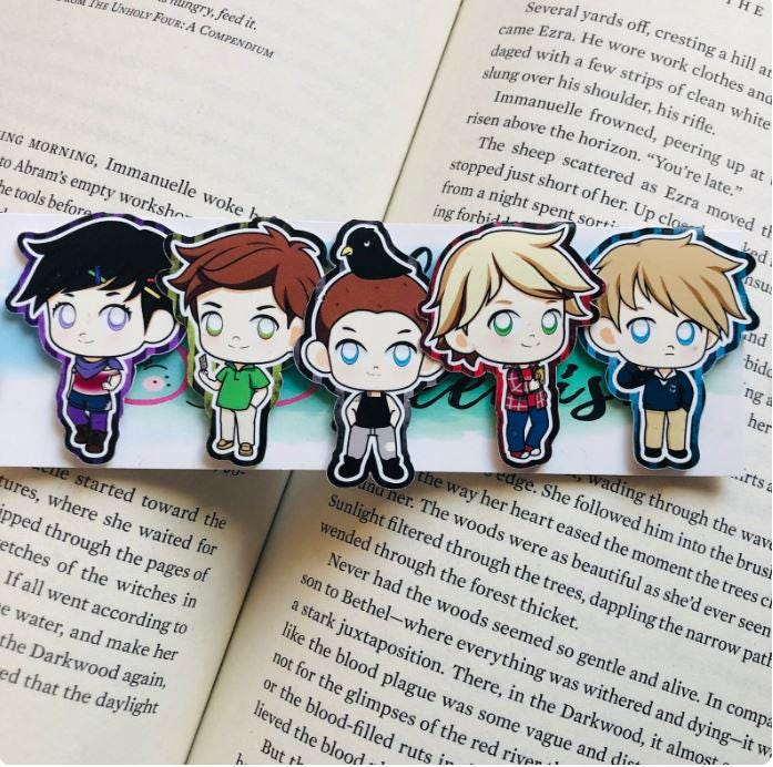 Chibi Character Magnetic Bookmark Sets – Book Lover Stationery