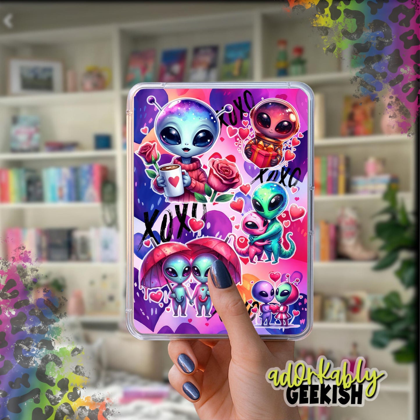 Alien Love Kindle Inserts – Laminated Bookish Accessory for Paperwhite (Digital Download)