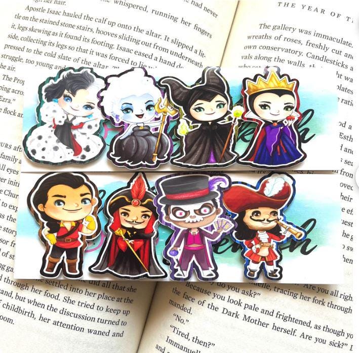 Chibi Book Character Magnetic Bookmark Sets
